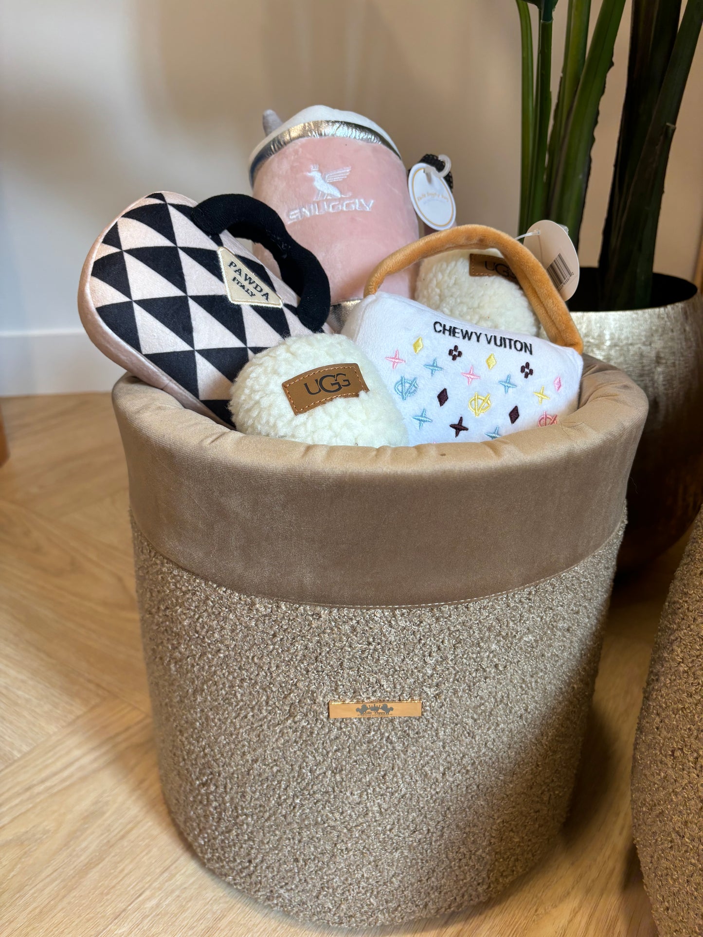 Speelgoed box Teddy velvet