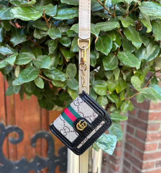 Poepzakhouder - Tasje GG Beige zwart