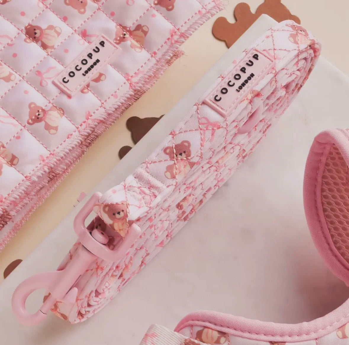 Cocopup London - Lijn teddybeer roze