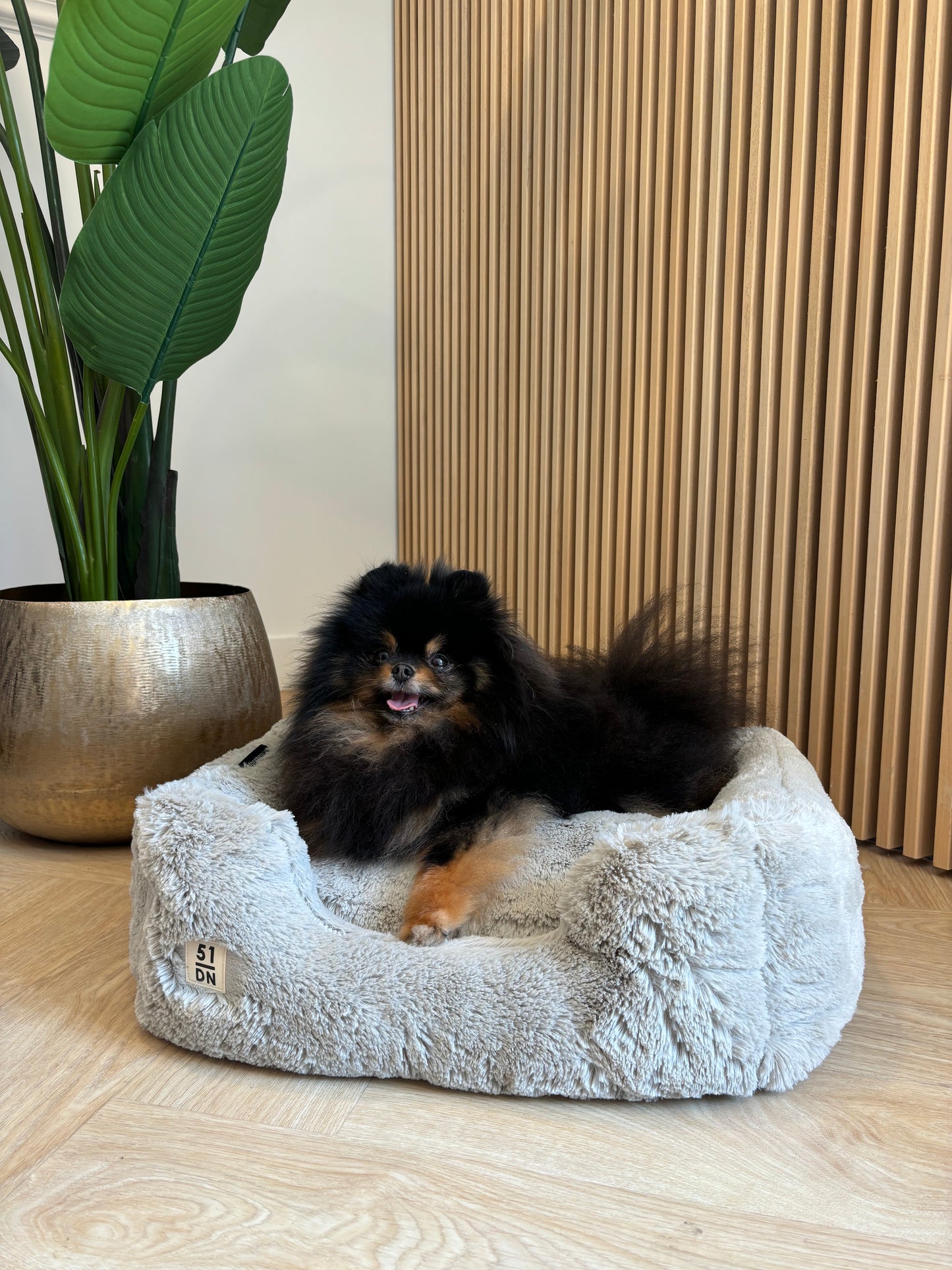 51DN - Zachte mand lichtgrijs/beige