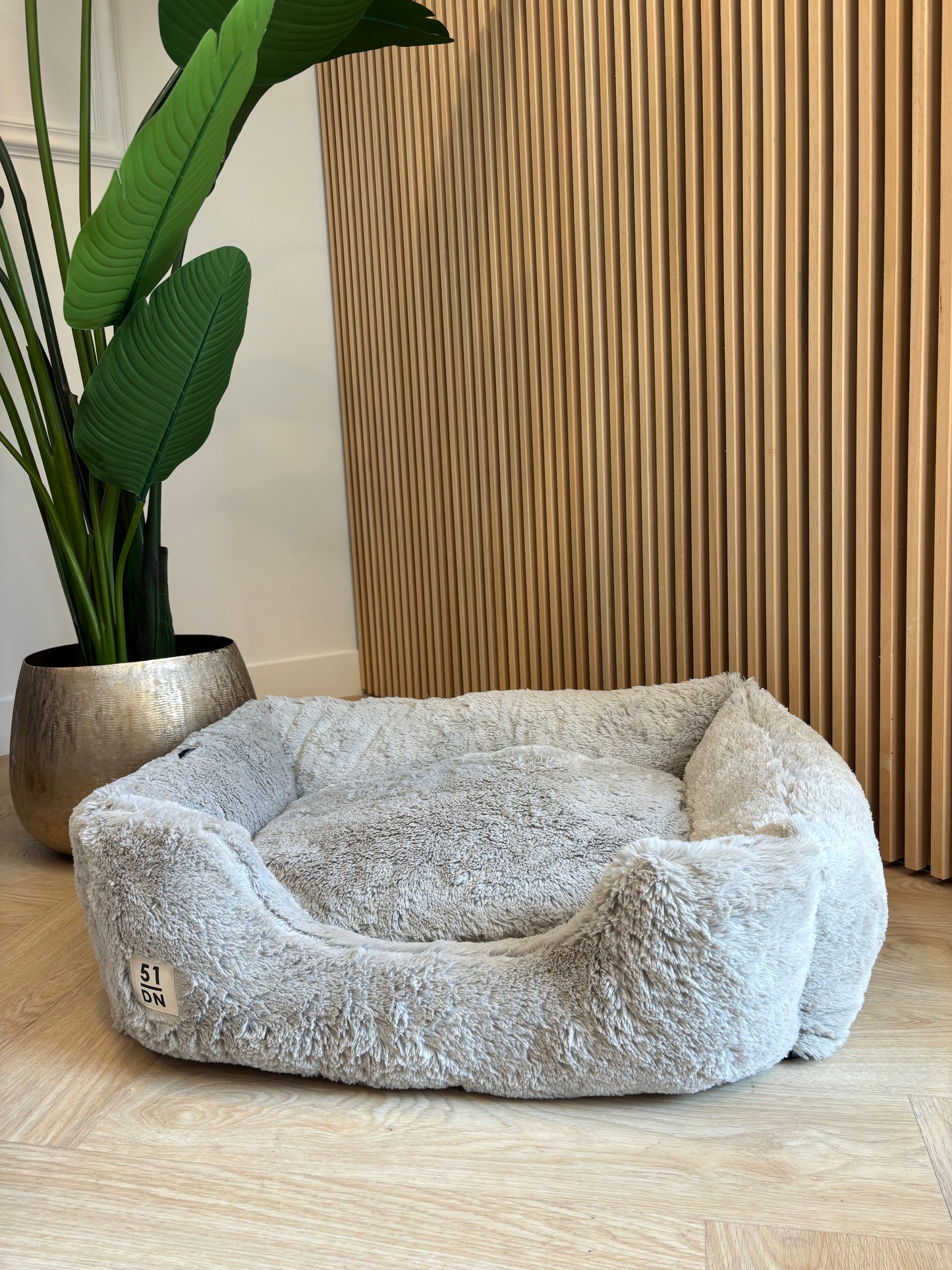 51DN - Zachte mand lichtgrijs/beige