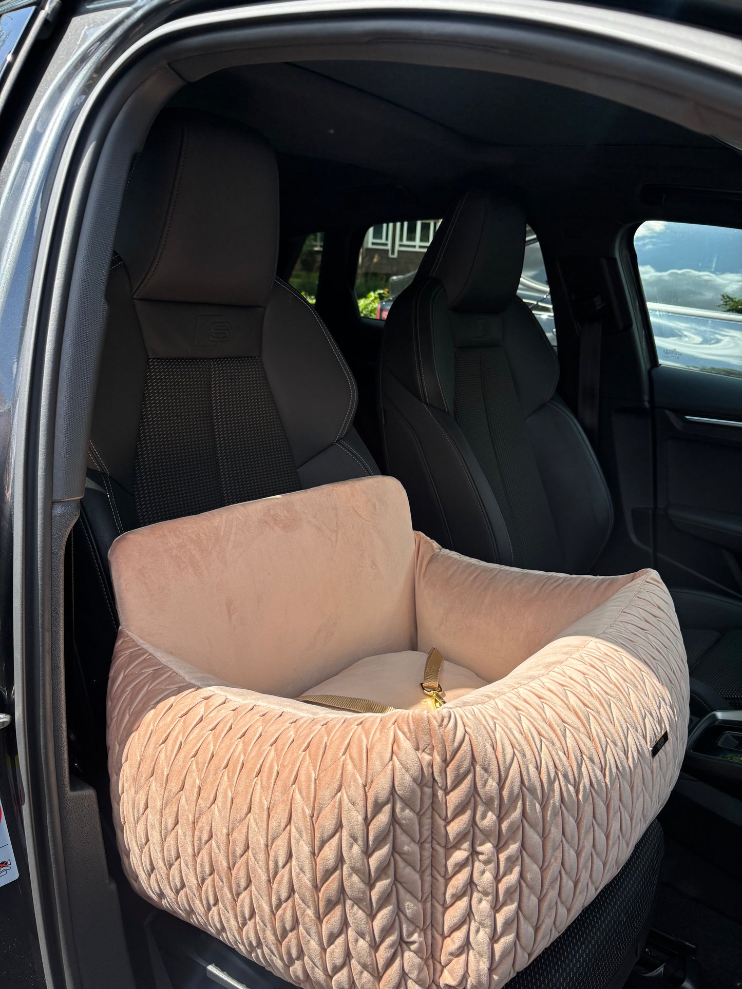 Autostoel Athena Velours roze