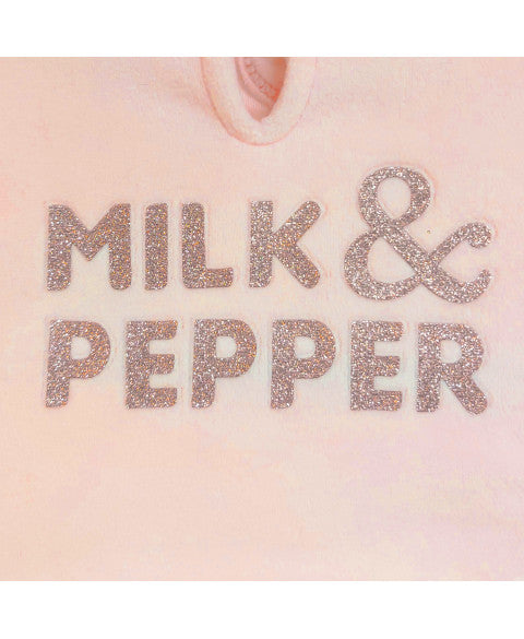 Milk & Pepper - Sweater Bergen Velours Roze