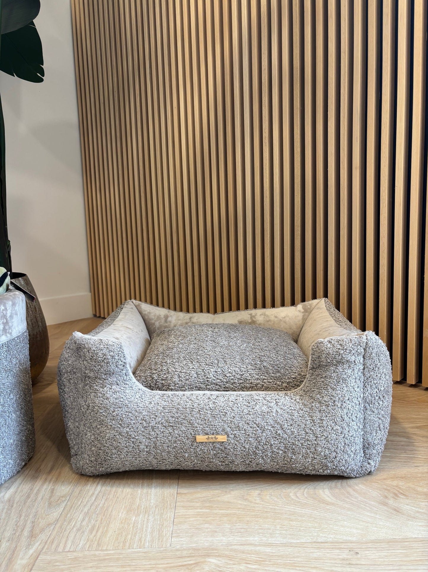 Set mand met speelgoedbox grijs