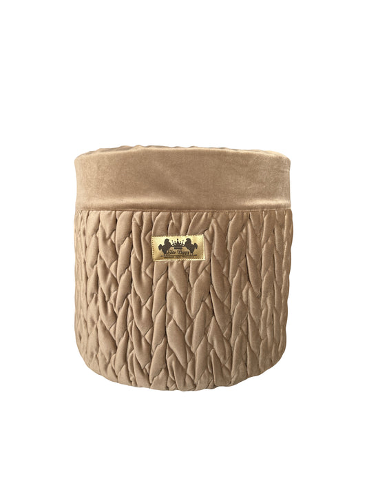 Speelgoed Box Athena Velours Donker Beige