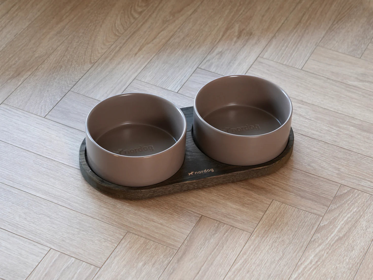 Nordog - Set voerbak/drinkbak Mokka