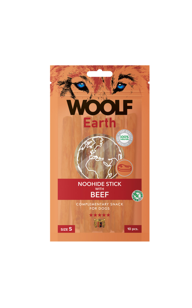 Woolf Earth Noohide S Stick with Beef