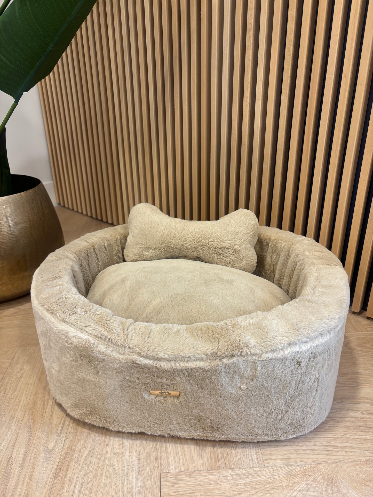 Mand Bobby - Ovaal fluffy beige