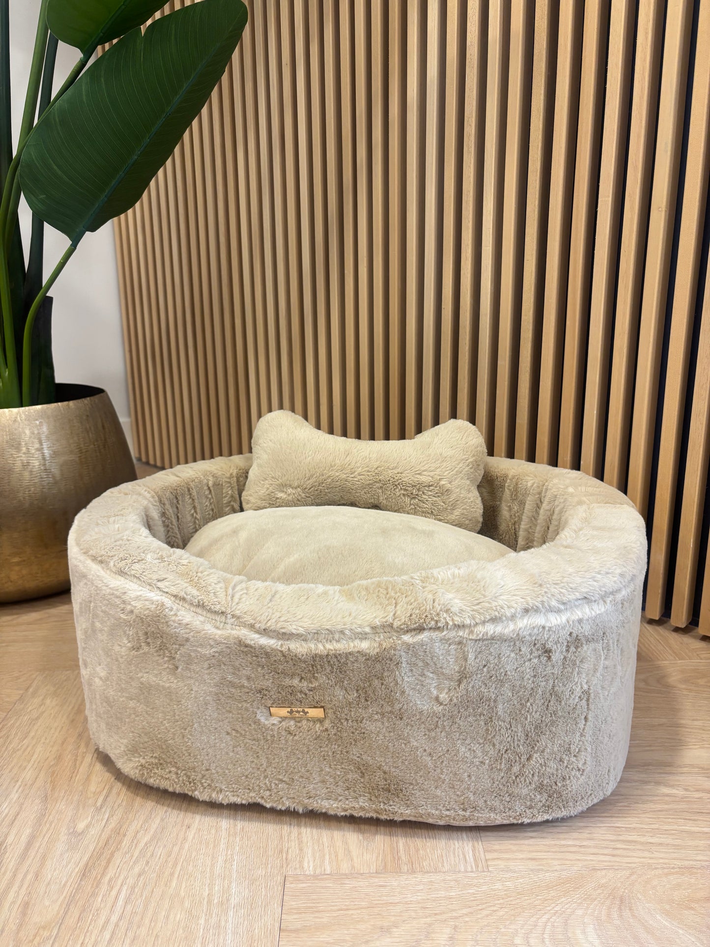 Mand Bobby - Ovaal fluffy beige