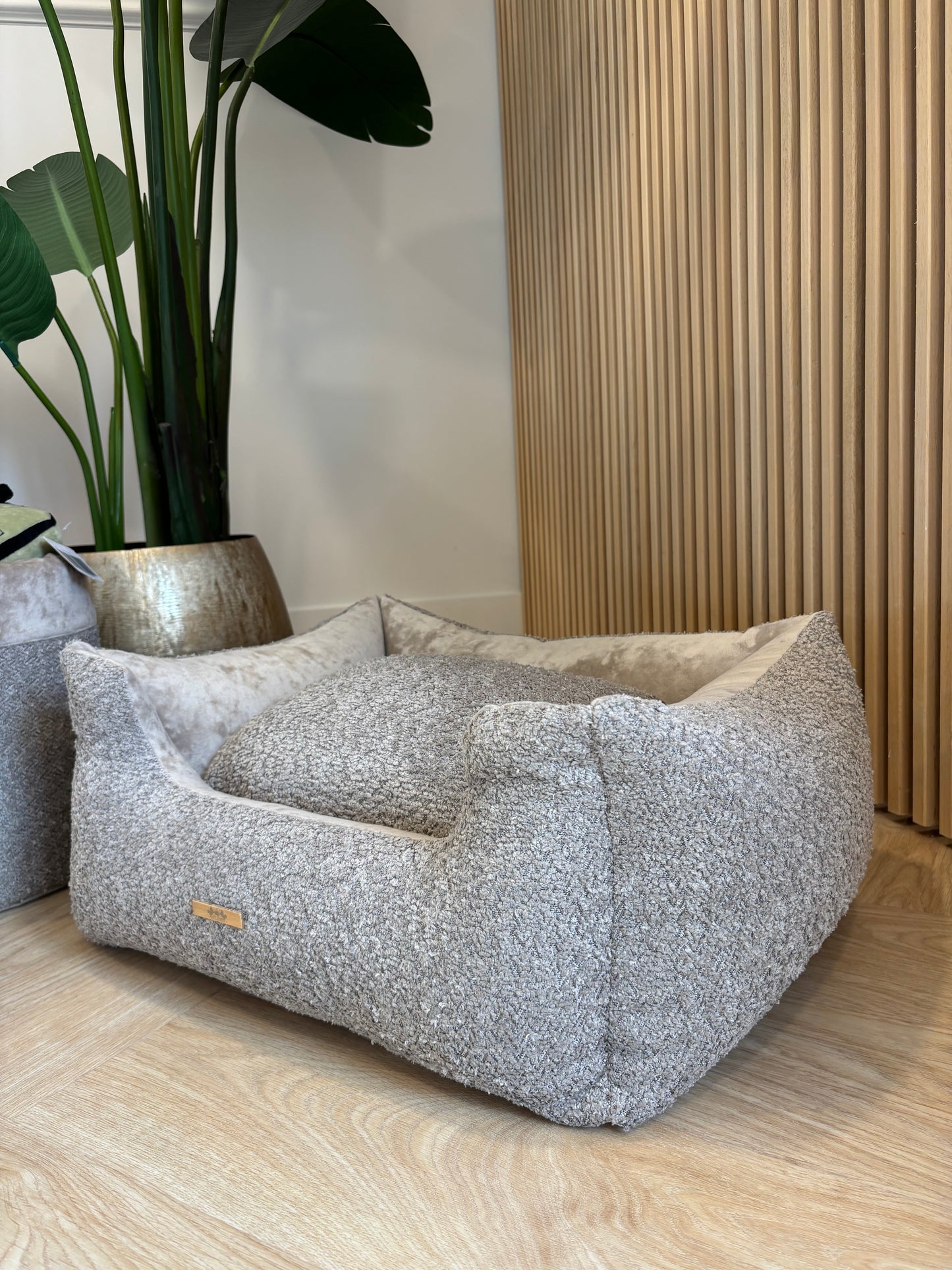 Set mand met speelgoedbox grijs