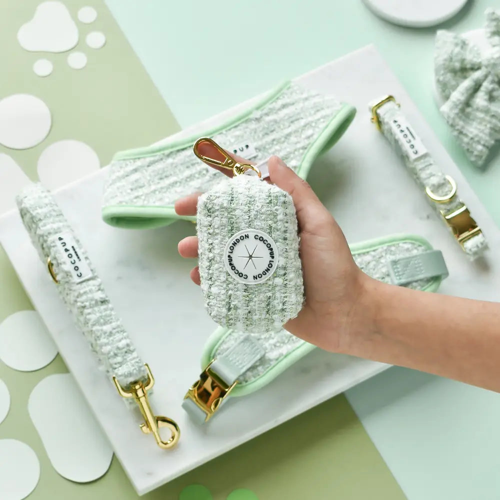 Cocopup London - Poepzakhouder Tweed Matcha