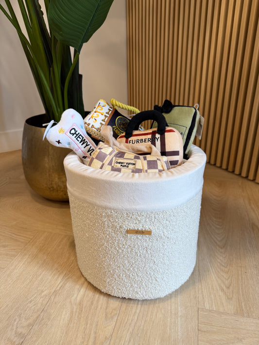 Speelgoed box teddy velvet Milky