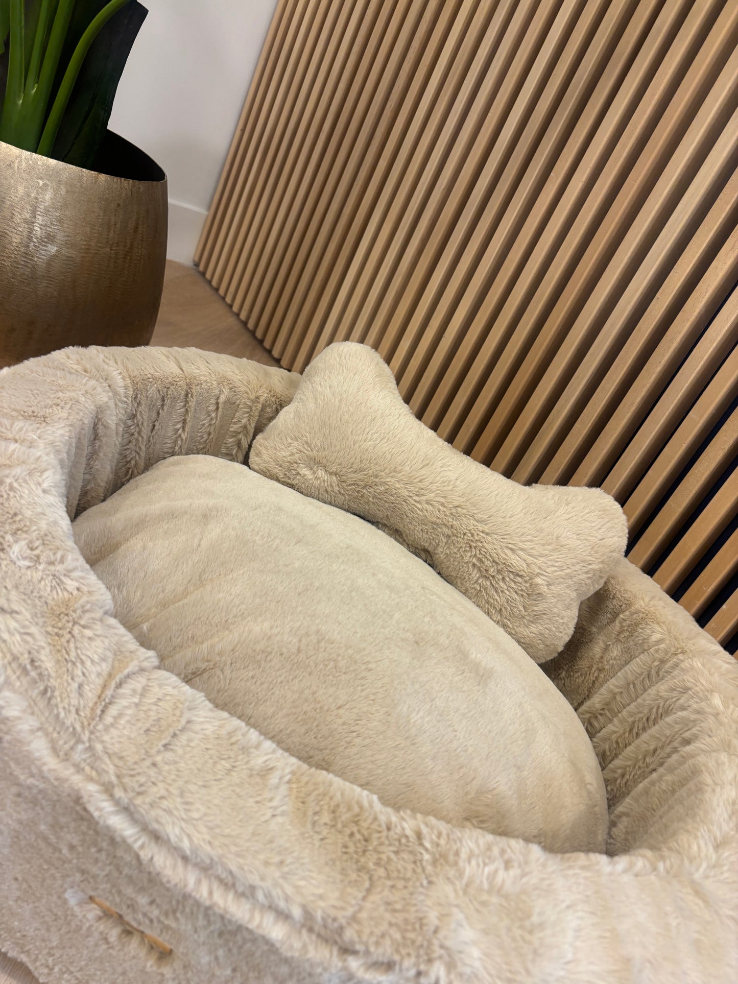 Mand Bobby - Ovaal fluffy beige
