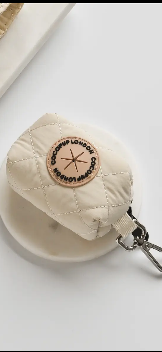 Cocopup London - Poepzakhouder creme gewatteerd