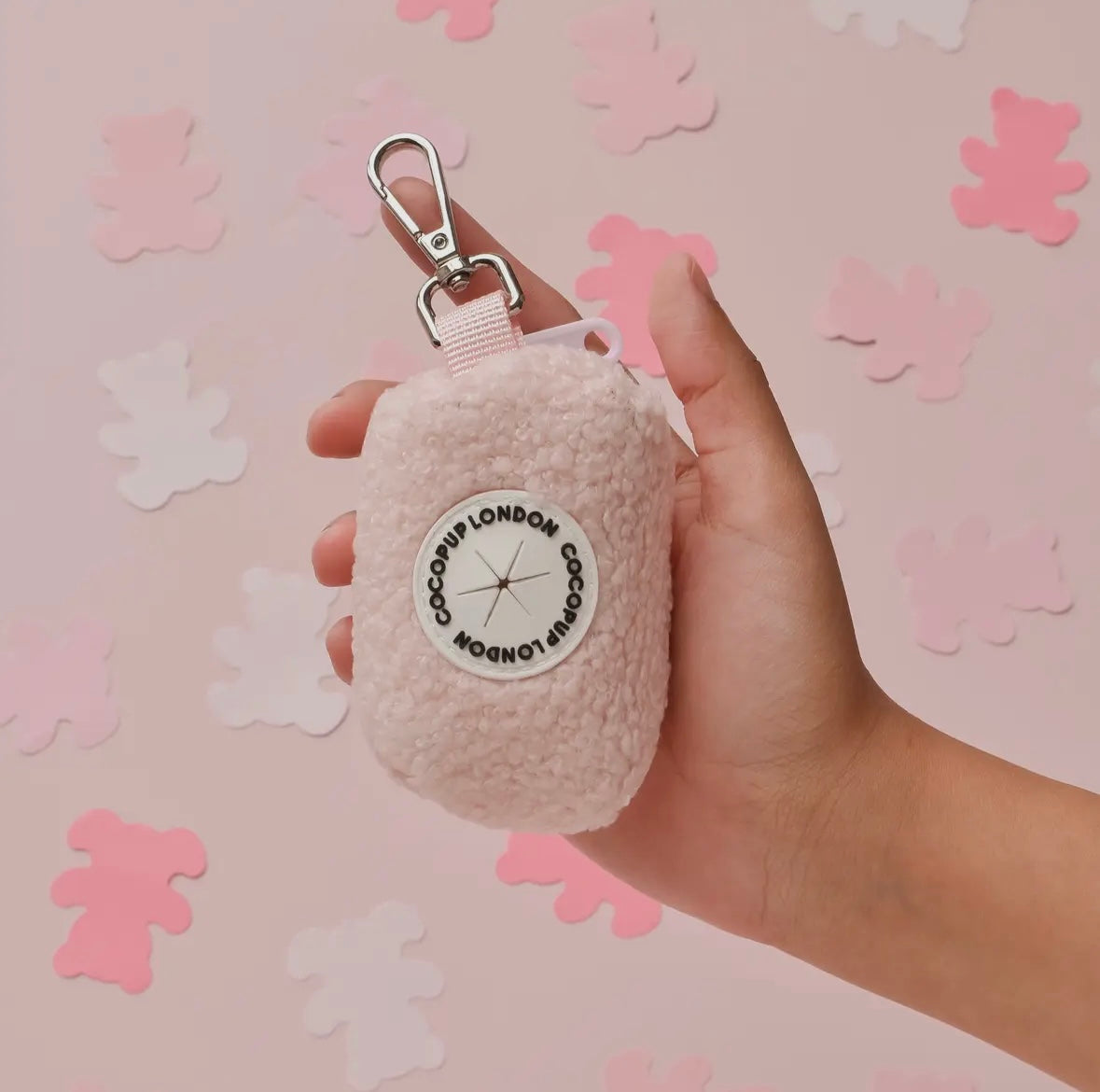 Cocopup London - Poepzakhouder Teddy roze