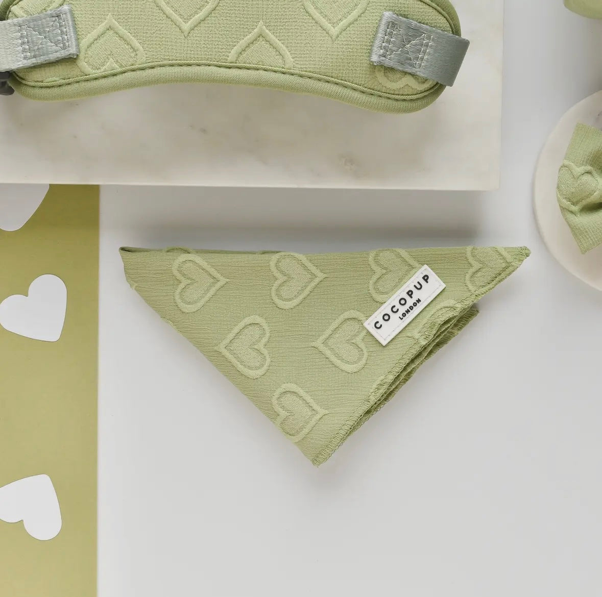 Cocopup London - Bandana Sage Hartjes