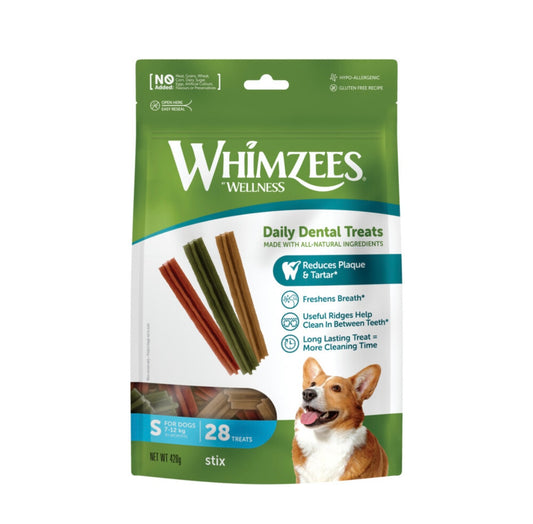 Whimzees Stix Small 28 pieces