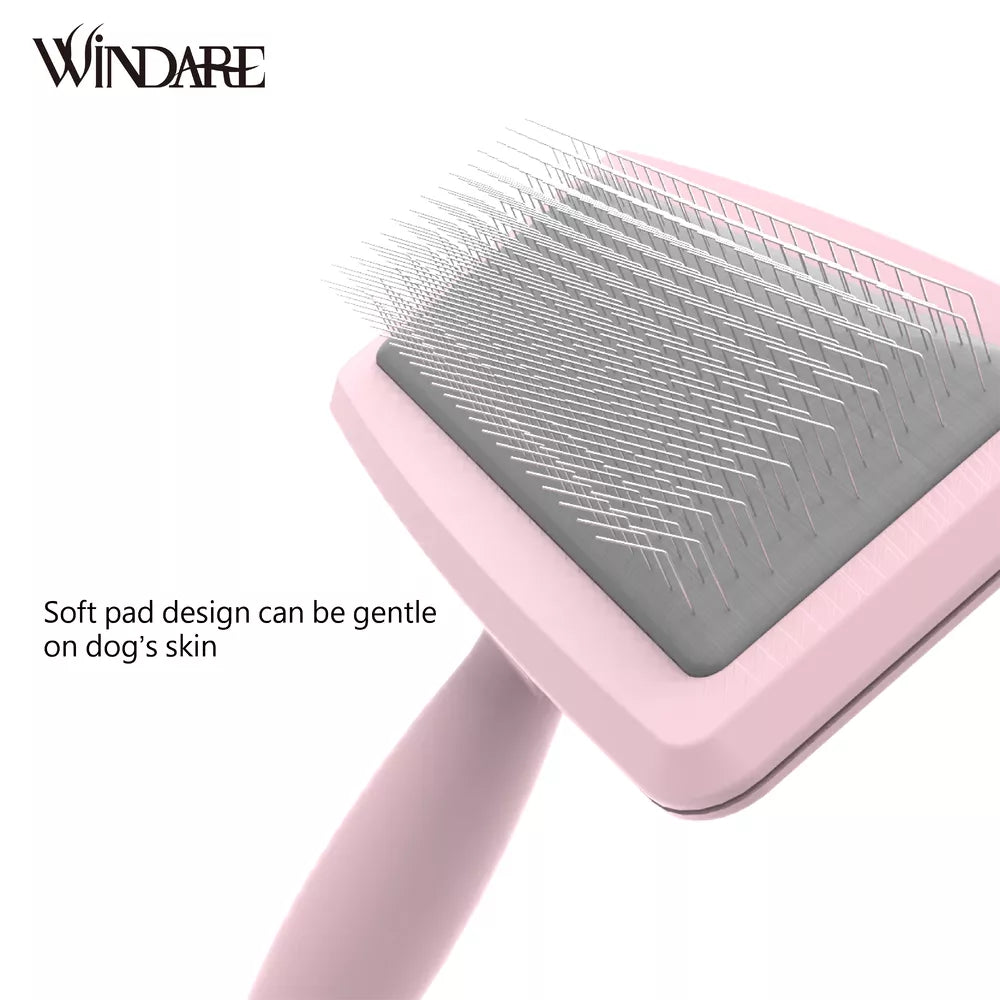 Windare Slicker borstel roze