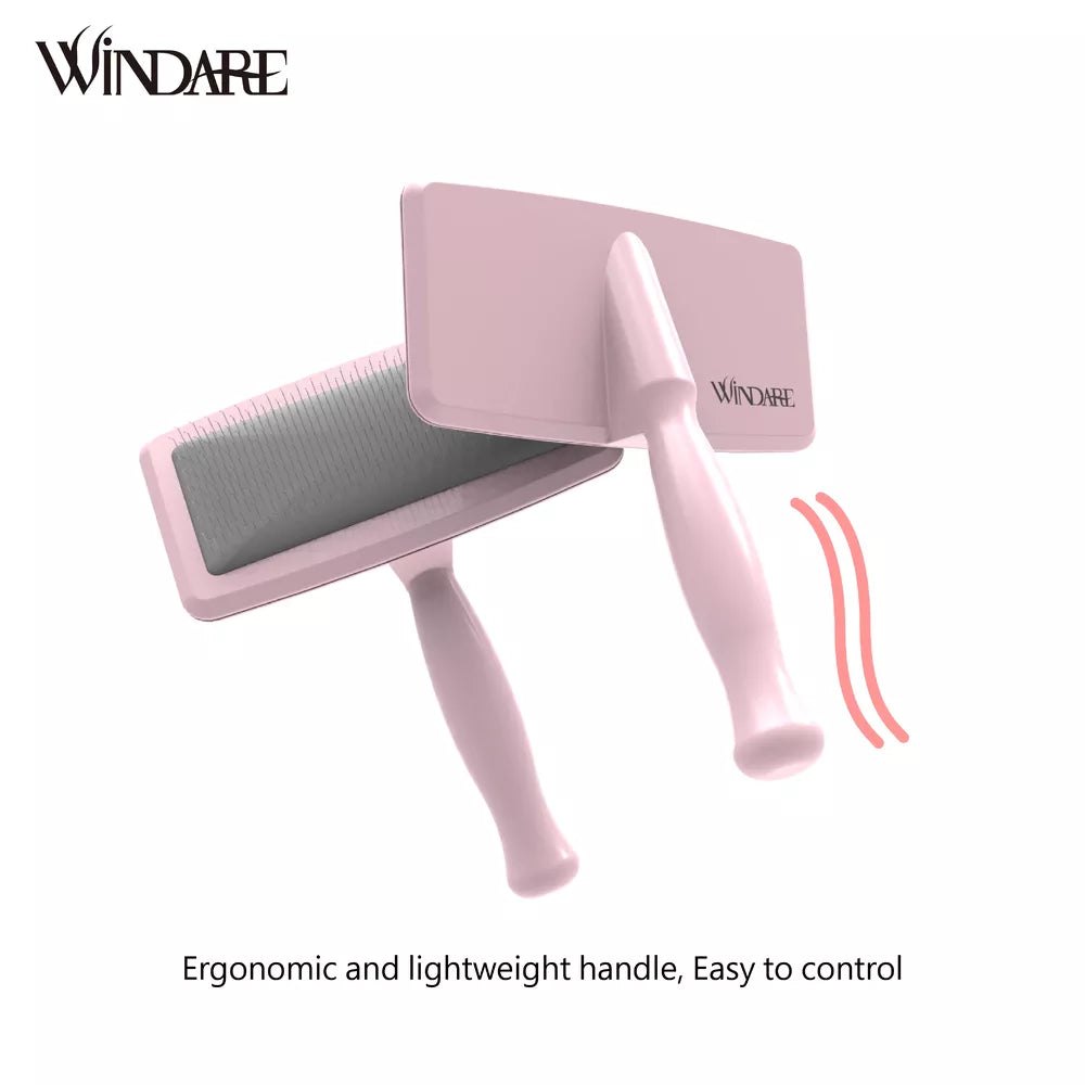 Windare Slicker borstel roze