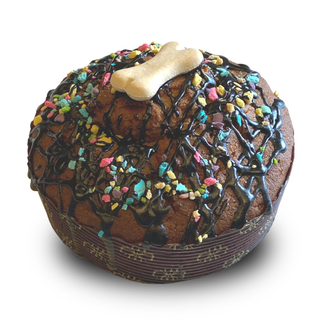 De Barking Bakery Sparkling Carob Drizzle Pawty Cake