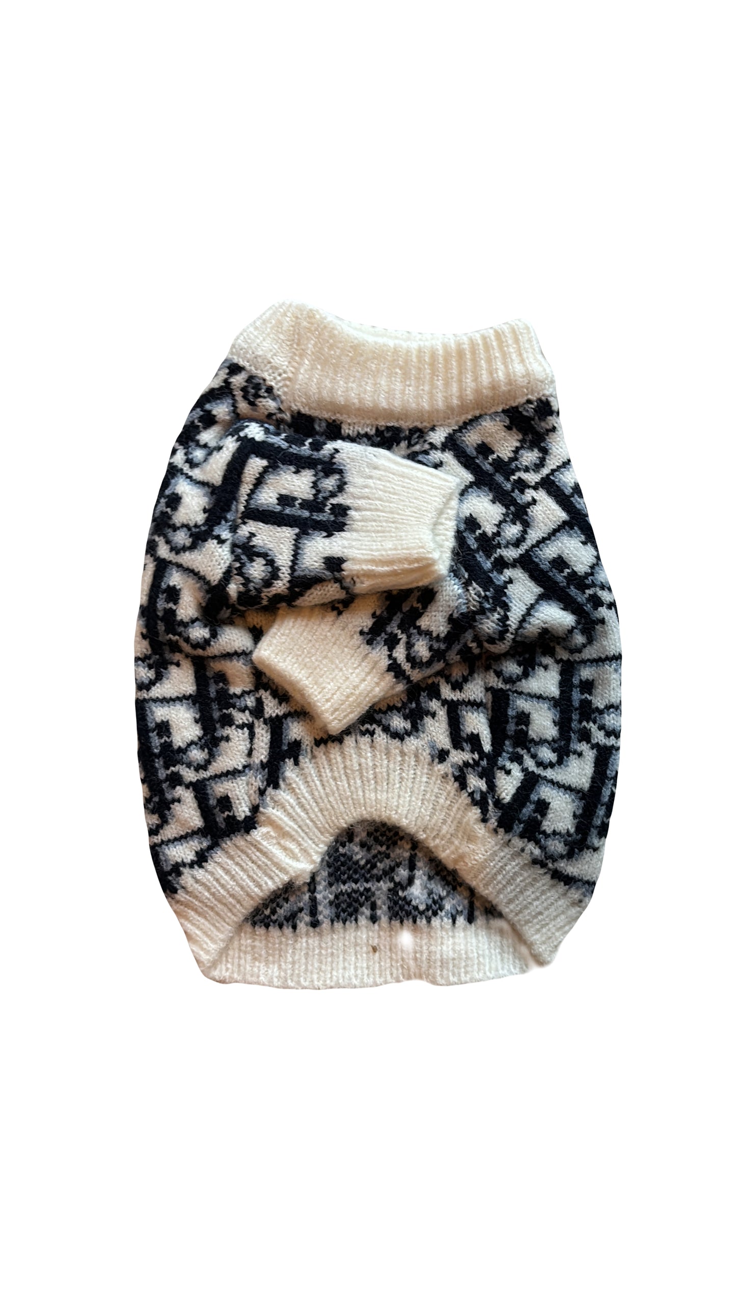 Witte sweater met print
