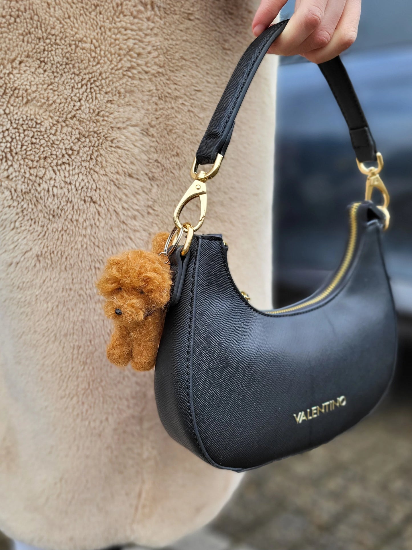 Fluffy Autosleutel hanger