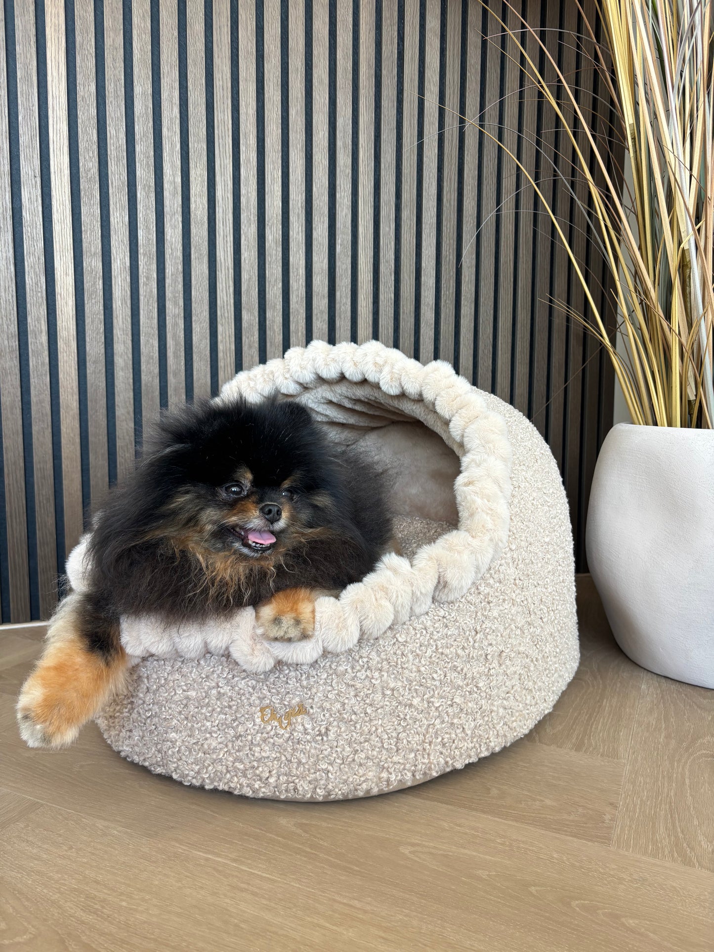 Eh Gia Iglo mand - Curly teddy Beige