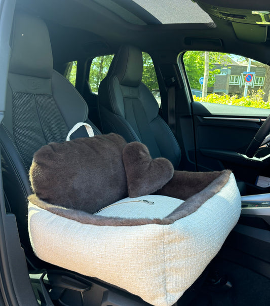 Bau Baru Autostoel Impero Beige Fur