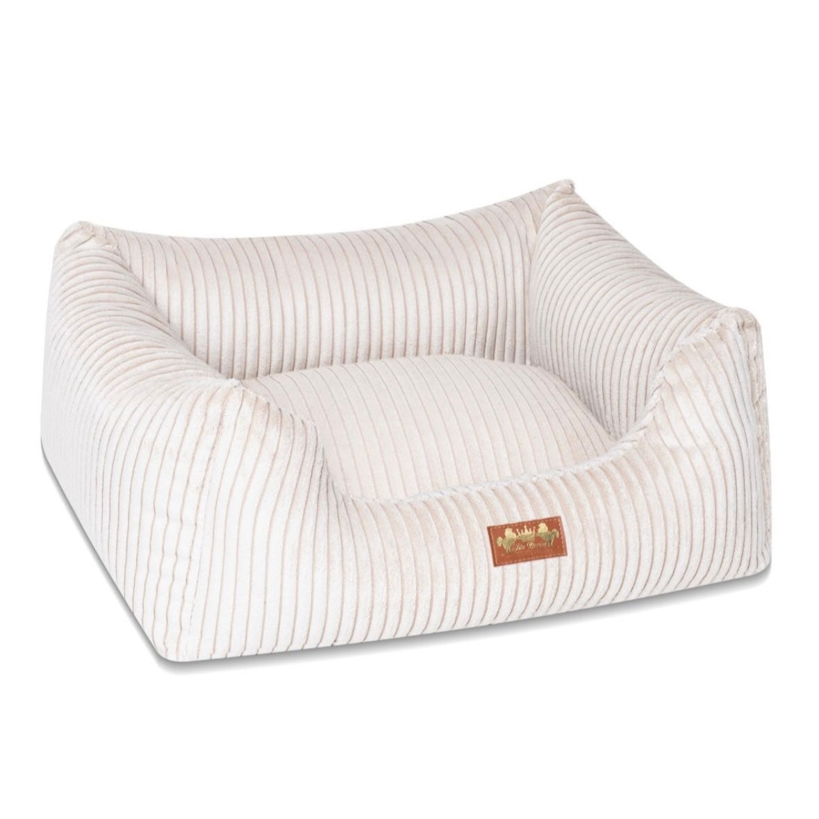 Dog bed beige corduroy