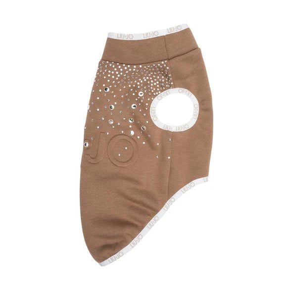 Liu Jo Pets - Trui met steentjes Caramel
