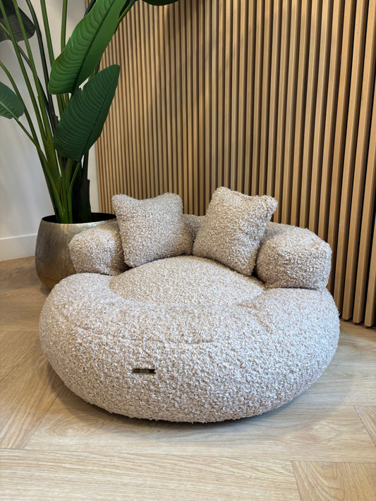 Lounge bed Blade - Curly teddy beige