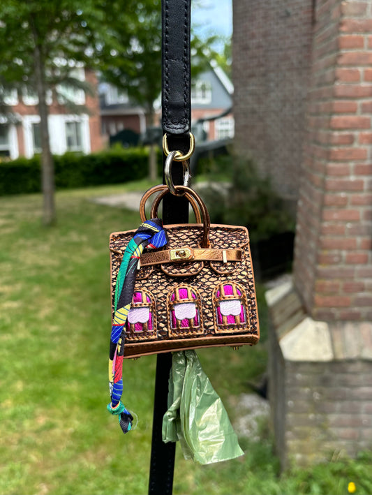 Poepzakhouder - Tasje brons