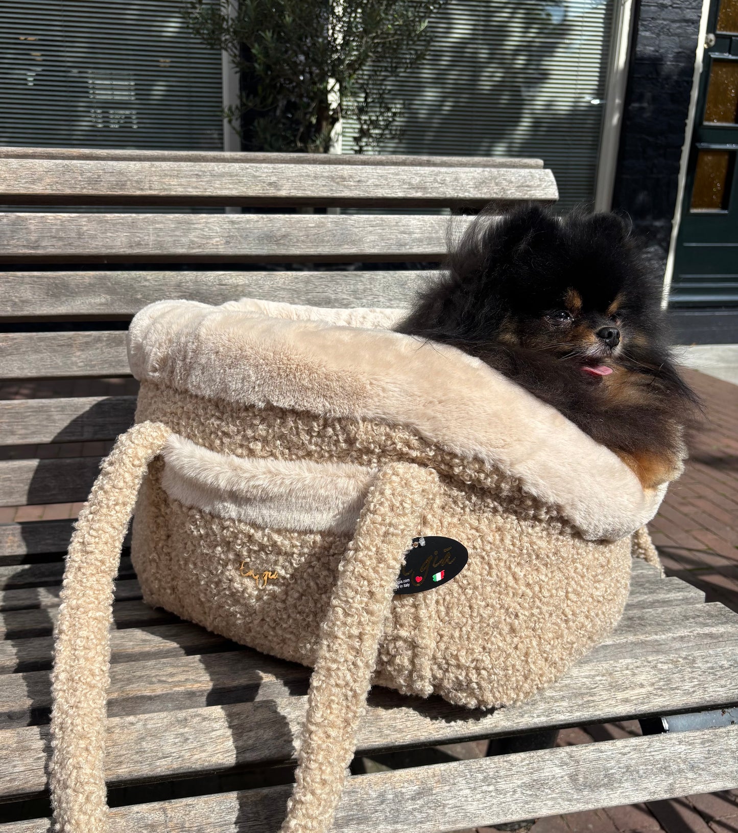 Eh Gia - Bed & Bag Curly Teddy beige