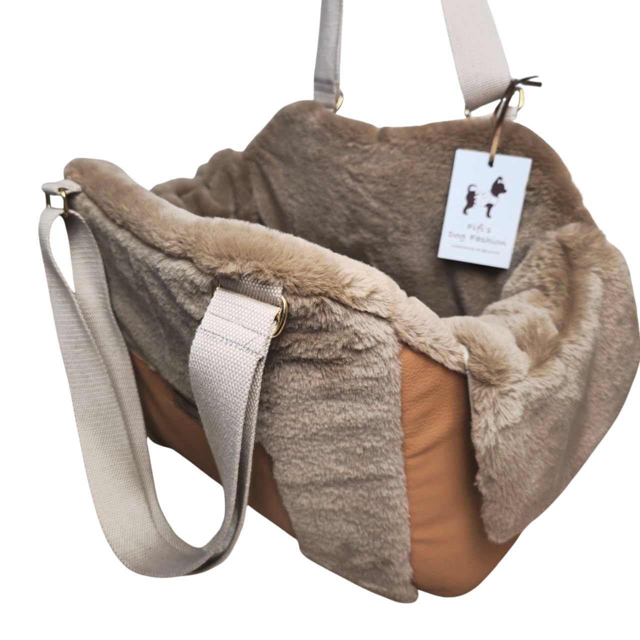 Fifi’s Dog Fashion - Toto tas Caramel fur