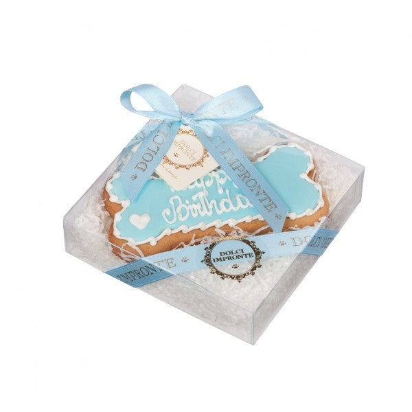 Dolci Impronte Happy Birthday Koek Blauw