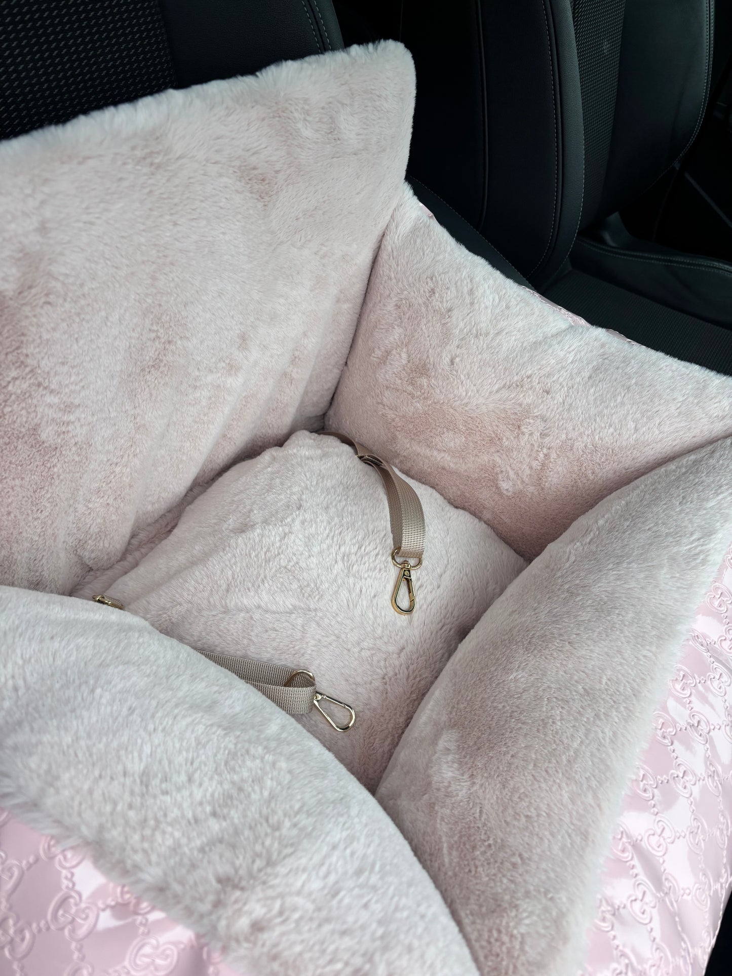 Autostoel leatherlook - GG roze