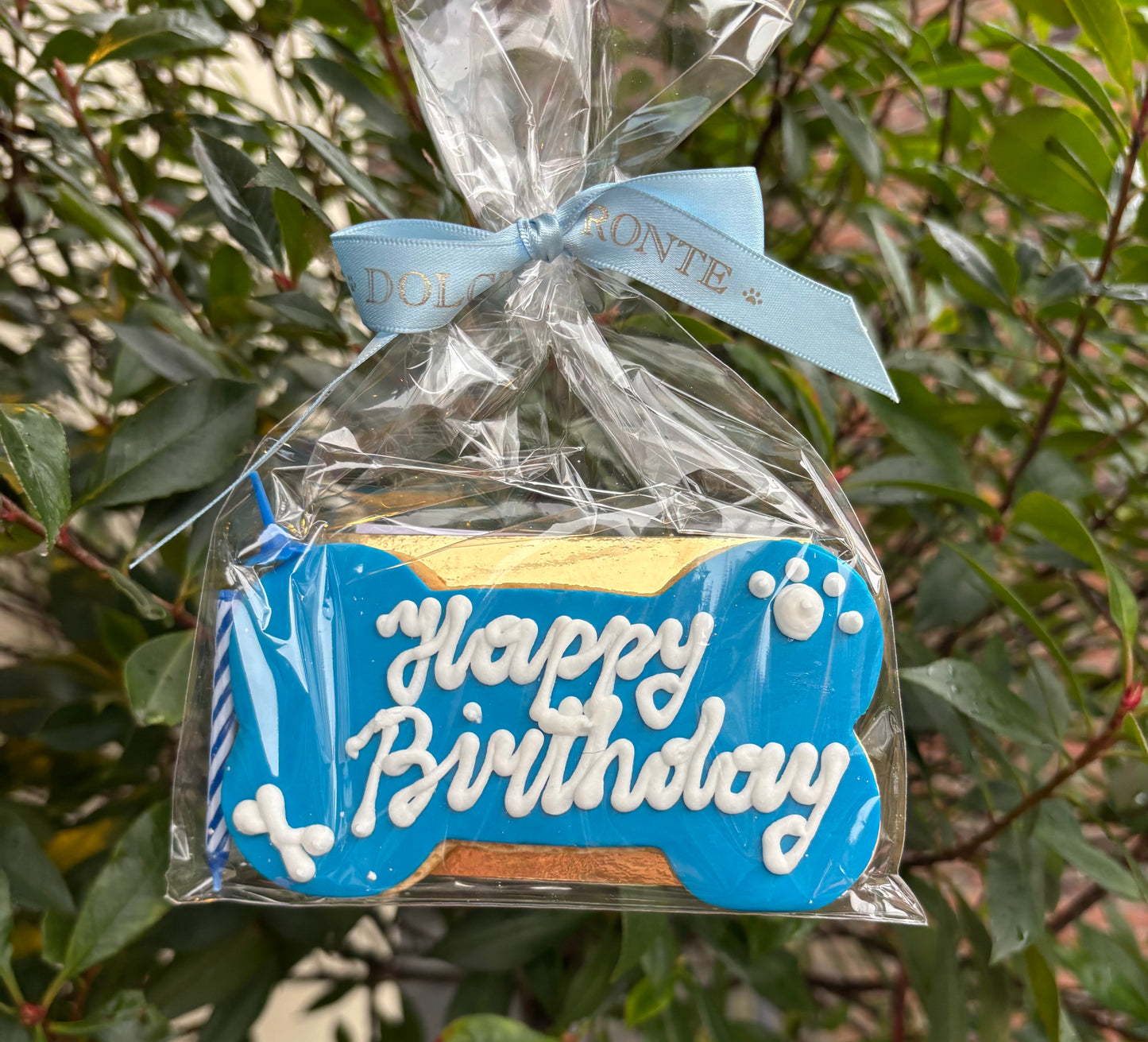 Dolci Impronte Happy Birthday Koek Blauw