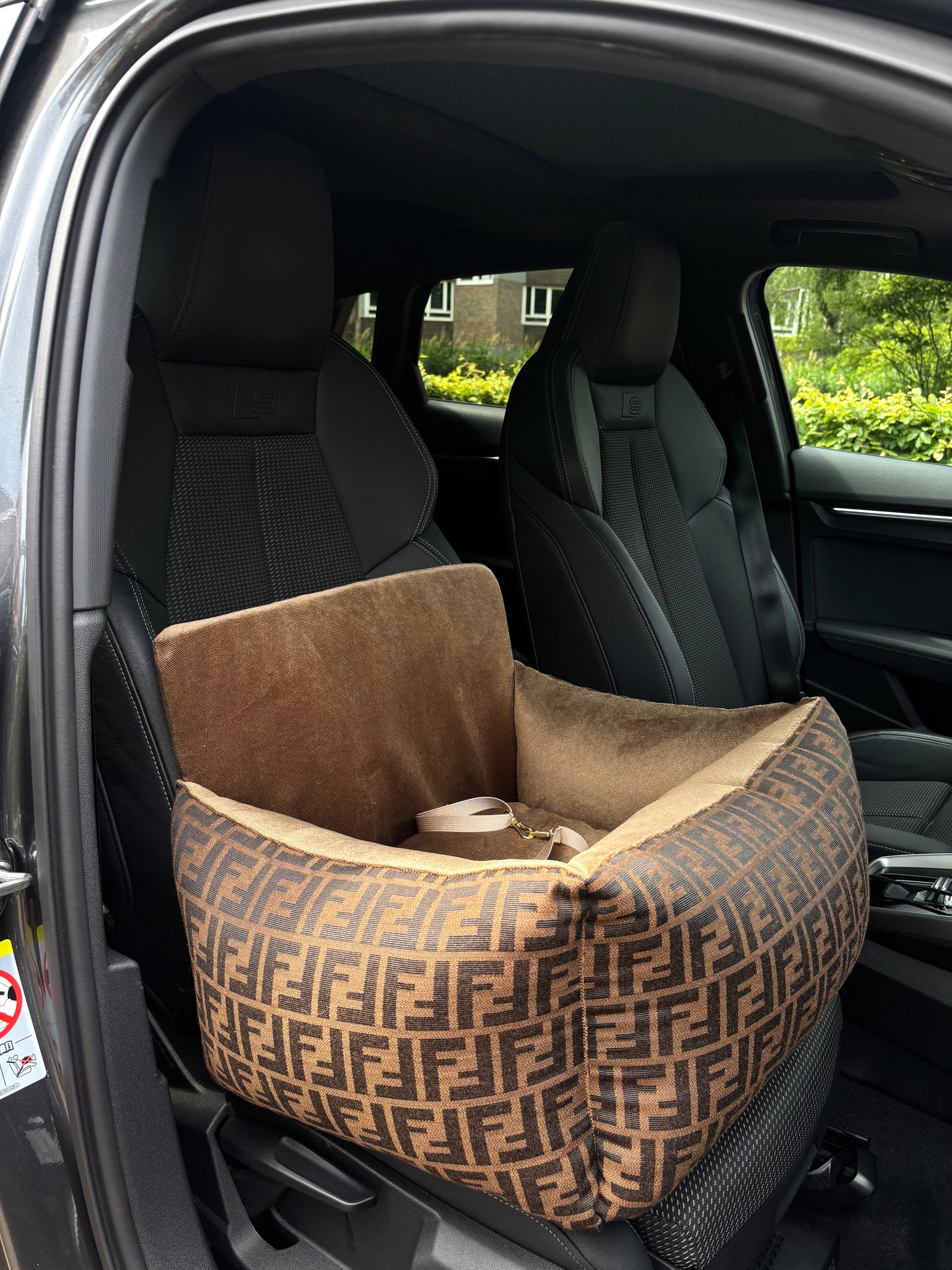 Autostoel FF print bruin brons