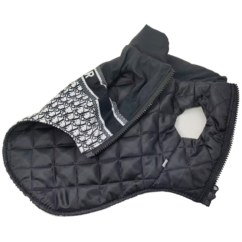 Bodywarmer black and white