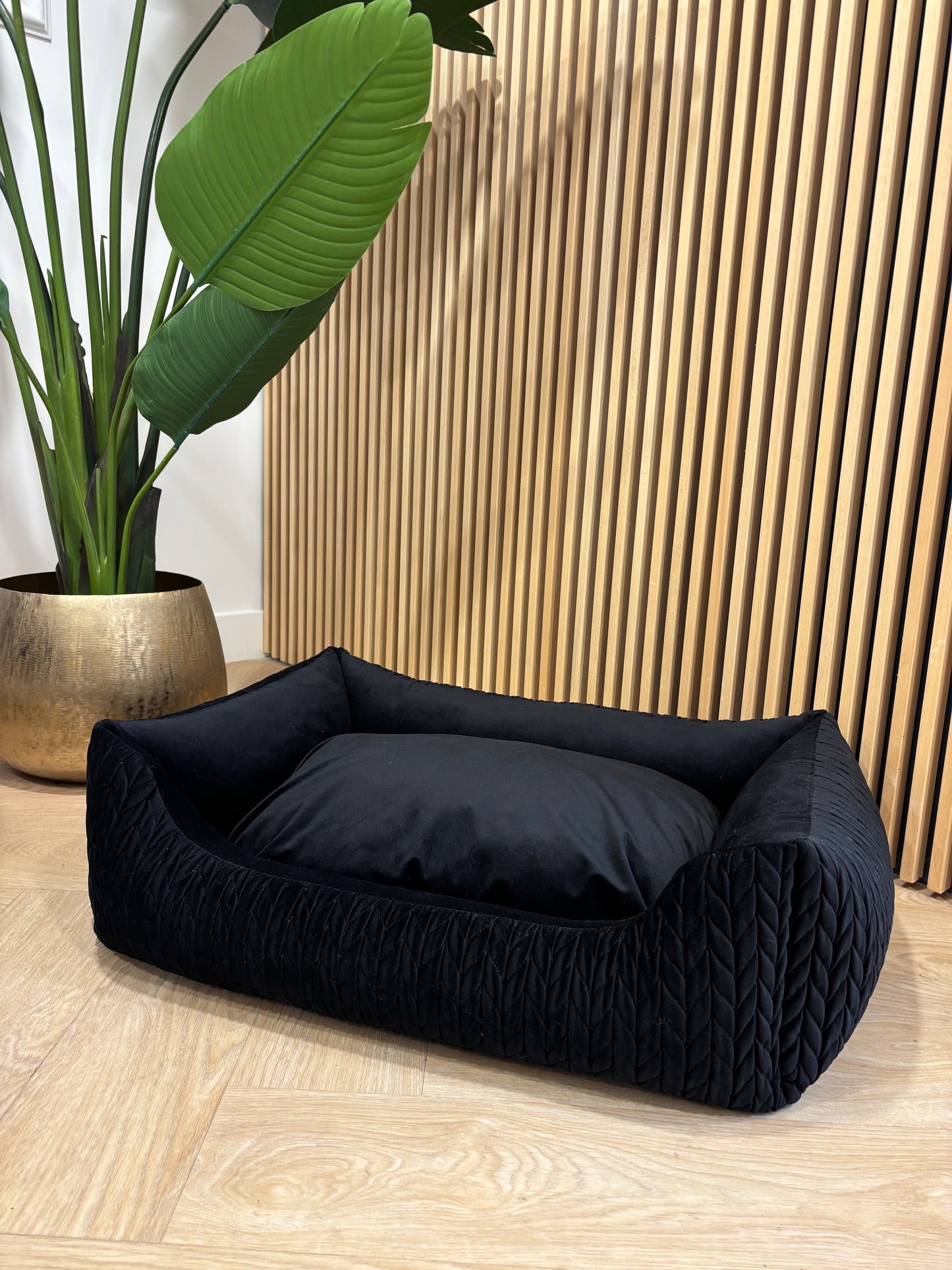 Hondenmand Athena Velours zwart