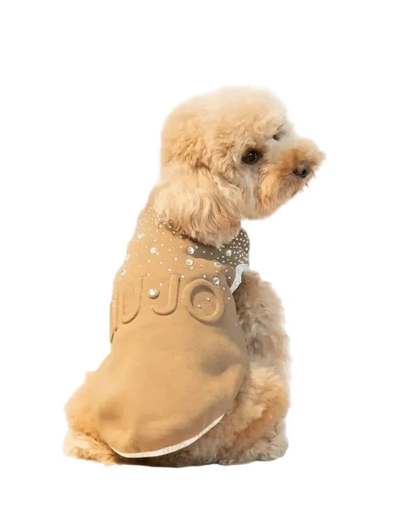 Liu Jo Pets - Trui met steentjes Caramel