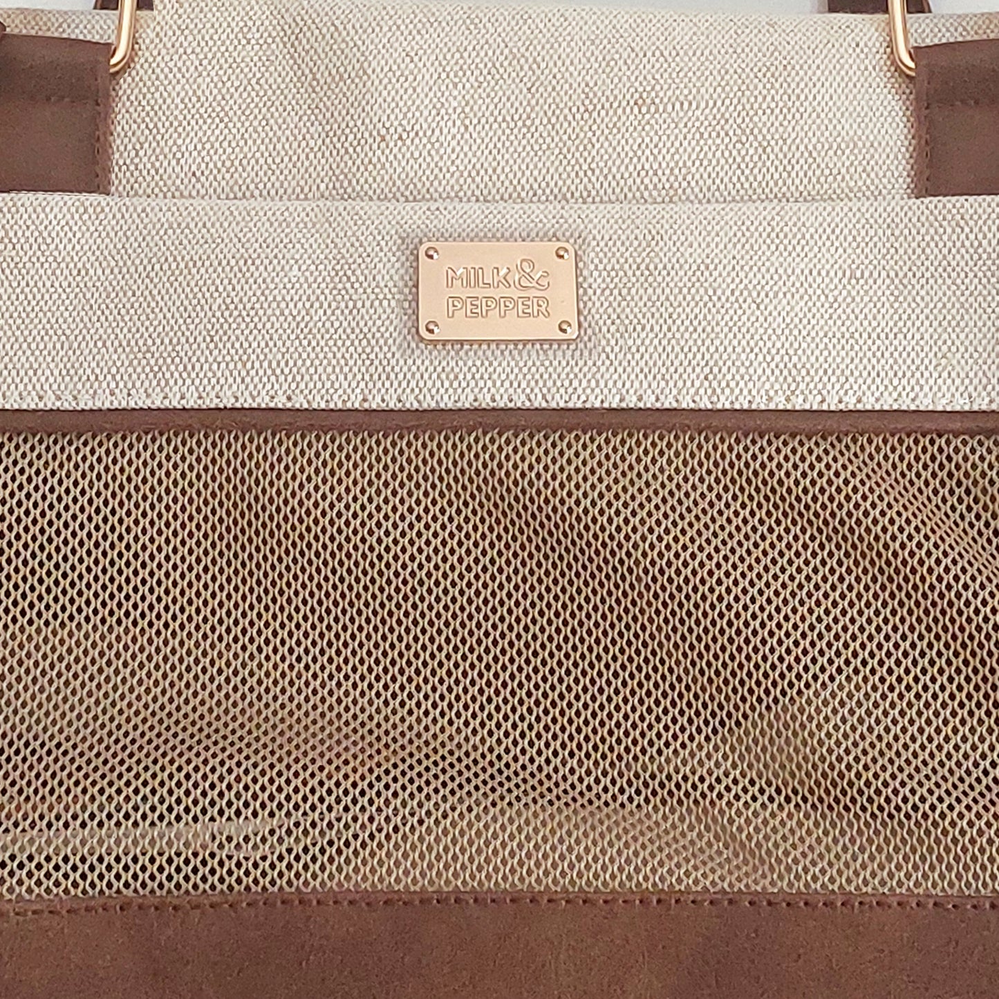 Milk & Pepper - Reistas Borneo beige linnen