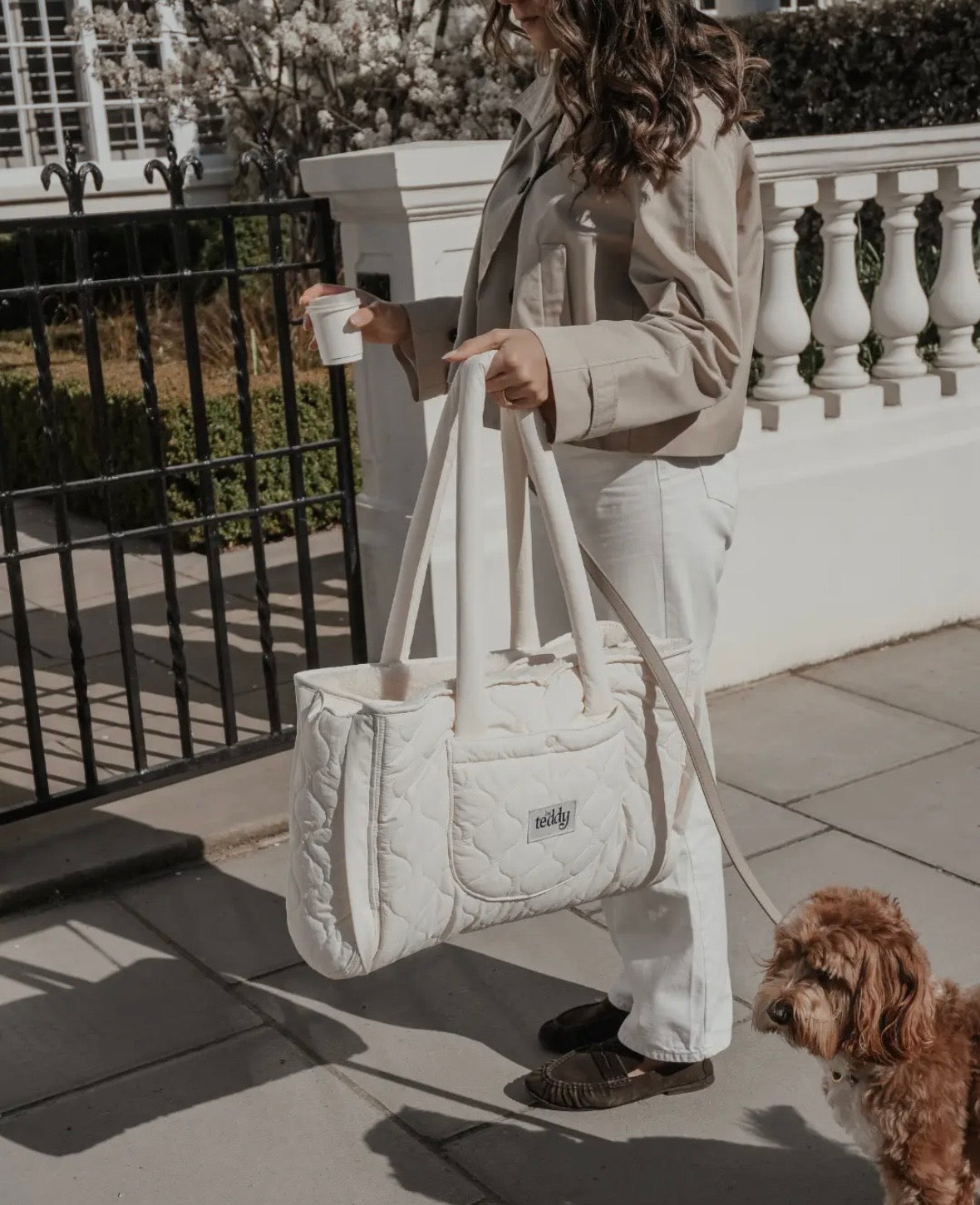 By Teddy - Doorgestikte mat tas