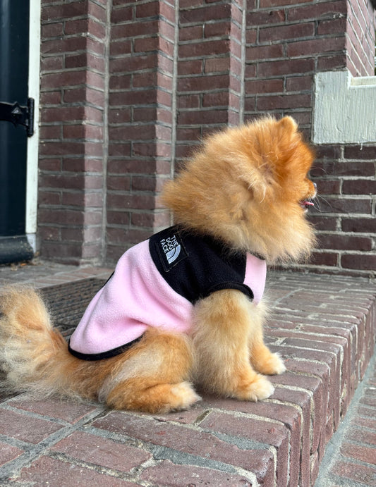 The Dog Face - Fleece vest roze