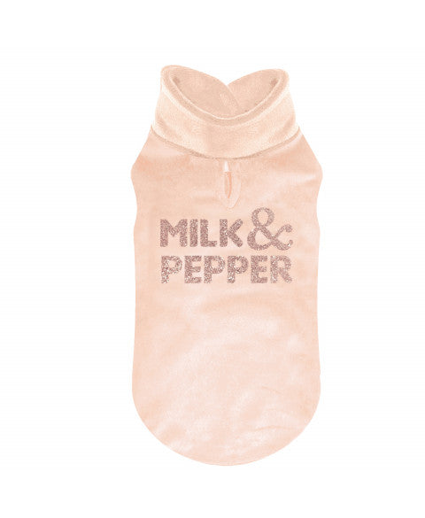Milk & Pepper - Sweater Bergen Velours Roze