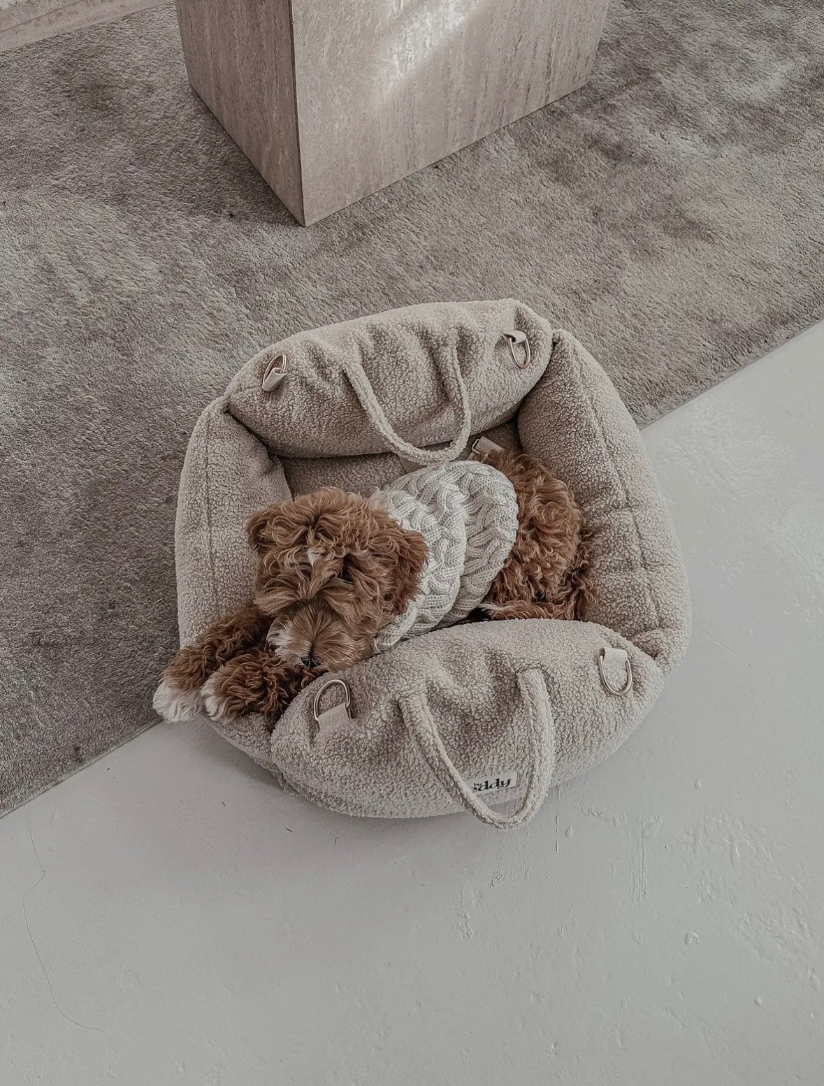 Teddy autostoel beige