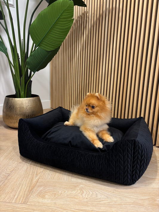 Hondenmand Athena Velours zwart