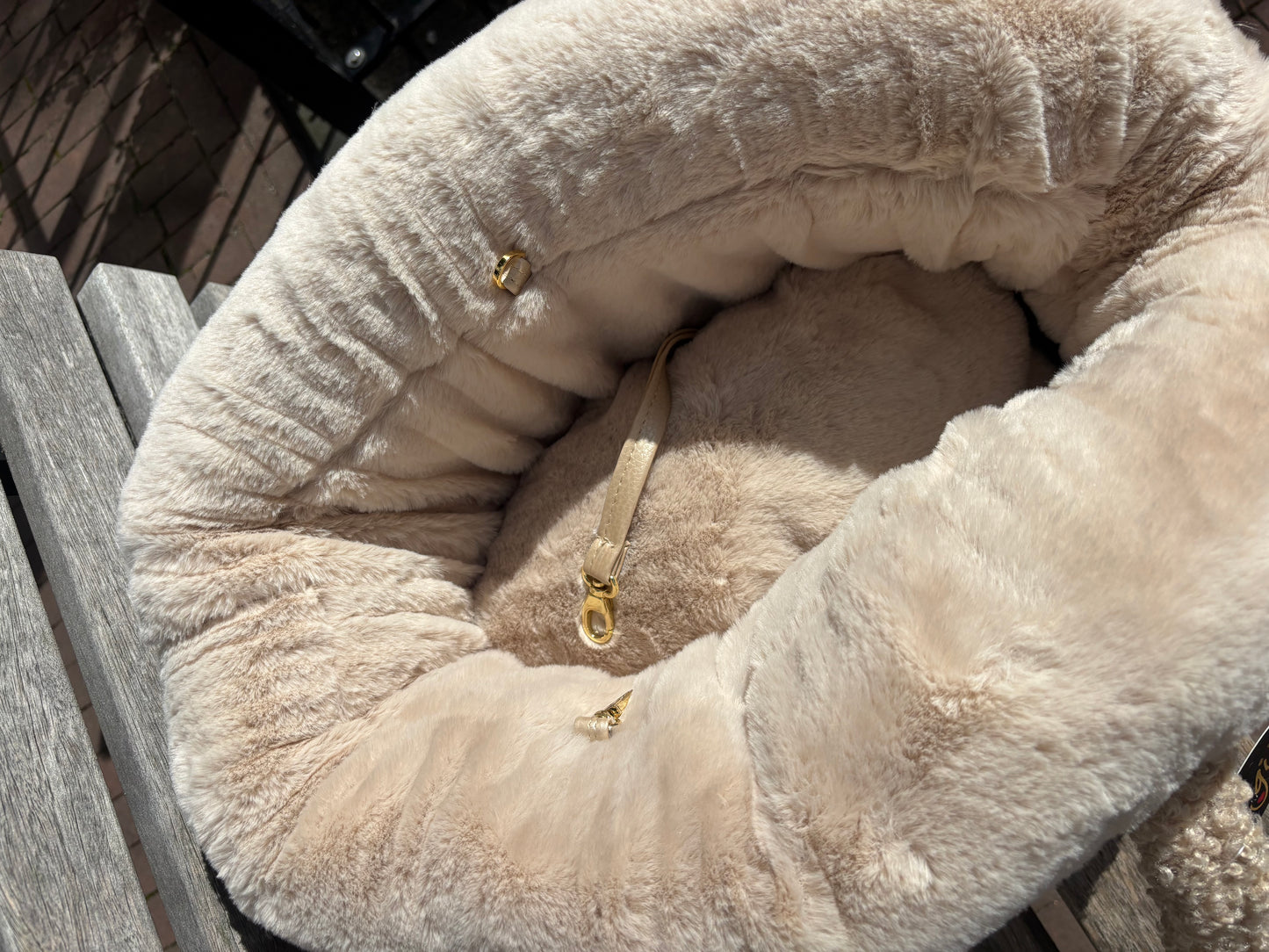 Eh Gia - Bed & Bag Curly Teddy beige