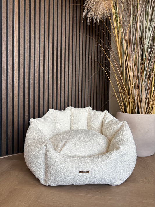 Mand Shell - Bouclé Wit