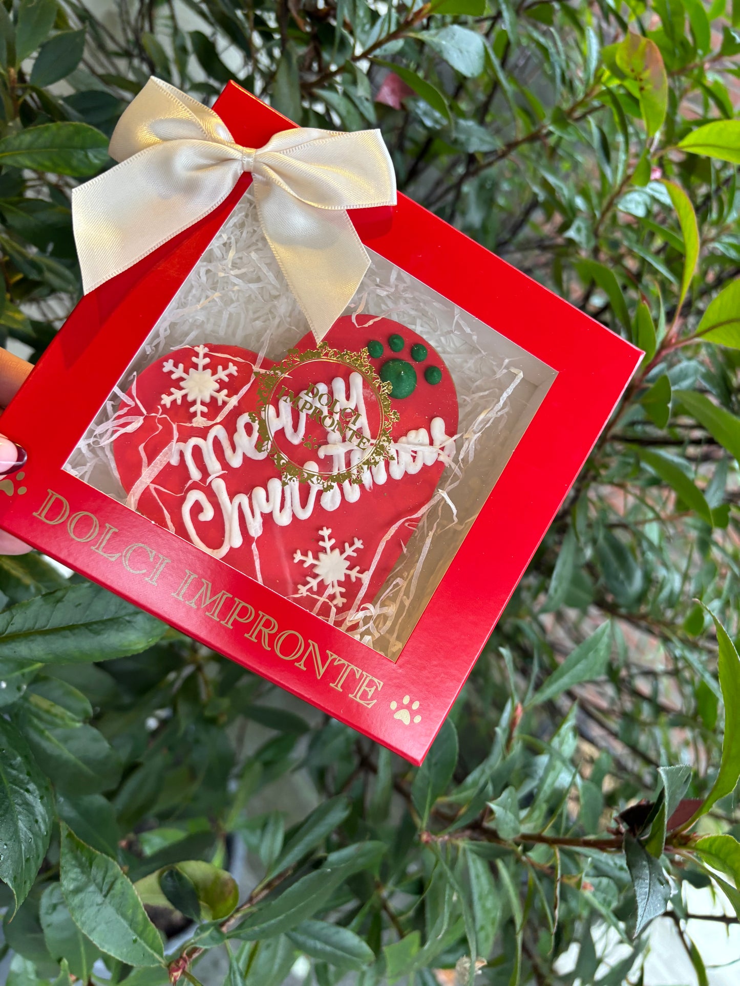 Dolci Impronte - Merry Christmas Koek Hart